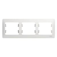 Рамка 3-м Glossa горизонт. бел. SE GSL000103 - УПС инжиниринг