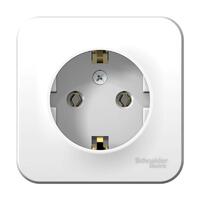 Розетка 1-м ОП Blanca 16А IP20 250В с заземл. без защ. шторок с изолир. пластиной бел. SE BLNRA010111 - УПС инжиниринг