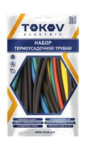 Набор трубок термоусадочных 12/6 100мм 21шт (7 цветов по 3шт) TOKOV ELECTRIC TKE-THK-12-0.1-7С - УПС инжиниринг