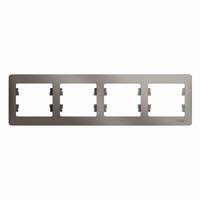 Рамка 4-м Glossa горизонт. платина SE GSL001204 - УПС инжиниринг