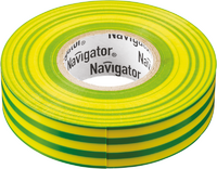 Изолента ПВХ 19мм (рул.20м) жел/зел. NIT-A19-20/YG Navigator 71115 - УПС инжиниринг