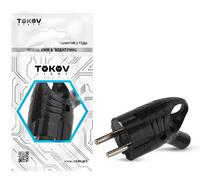 Вилка электрическая с заземл. с кольцом (ушком) 16А 250В IP20 черн. TOKOV ELECTRIC TKL-PLUZR-C05 - УПС инжиниринг