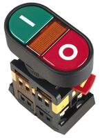 Кнопка APBB-22N "I-O" d22мм 1з+1р 240В неон IEK BBD10-APBB-K51 - УПС инжиниринг