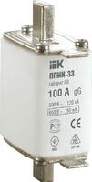 Вставка плавкая ППНИ-33 100А габарит 00 IEK DPP10-100 - УПС инжиниринг