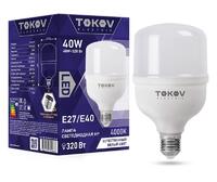 Лампа светодиодная 40Вт HP 4000К Е40/Е27 176-264В TOKOV ELECTRIC TKE-HP-E40/E27-40-4K - УПС инжиниринг