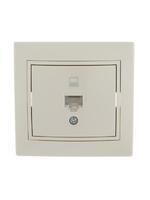 Розетка компьютерная 1-м СП Mira RJ45 крем./крем.. LEZARD 701-0303-139 - УПС инжиниринг