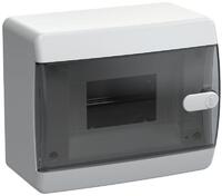 Корпус ЩРН-П-6 UNION Compact IP41 черн. прозр. дверь пластик. IEK UIC-KP12-N-06-41-K01 - УПС инжиниринг