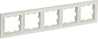 Рамка 5-м BRITE РУ-5-БрЖ жемчуж. IEK BR-M52-K36 - УПС инжиниринг