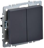 Выключатель проходной 2-кл. СП BRITE ВС10-2-6-БрГ 10А механизм графит IEK BR-V22-0-10-K53 - УПС инжиниринг