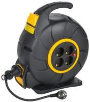 Удлинитель на катушке TWIST 4х20м с заземл. автосмотка 16А IP20 ПВС 3х1.5 IEK TW-KP27-16-04-20 - УПС инжиниринг