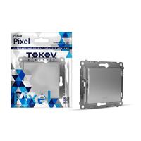 Выключатель 1-кл. СП Pixel 10А IP20 с индикатором механизм алюм. TOKOV ELECTRIC TKE-PX-V1I-C03 - УПС инжиниринг