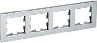 Рамка 4-м BRITE РУ-4-1-БрА металл алюм. IEK BR-M42-M-K47 - УПС инжиниринг