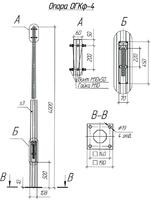 Опора ОГКф-4 (3мм 60/108 фл.190х10 мц. 140 отв. 19х4) гор. оцинк. UMECON МК 90150 - УПС инжиниринг