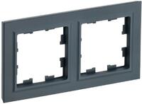 Рамка 2-м BRITE РУ-2-БрГ графит IEK BR-M22-K53 - УПС инжиниринг