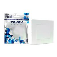 Выключатель 1-кл. СП Pixel 10А IP20 в сборе перламутр. TOKOV ELECTRIC TKE-PX-V1F-C04 - УПС инжиниринг