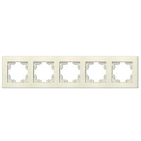 Рамка 5-м Афина универс. сл. кость (ivory) Universal A1042-I - УПС инжиниринг
