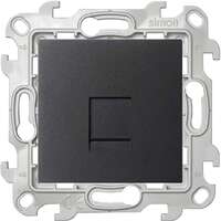 Розетка телефонная СП Simon 24 RJ11 IP20 механизм графит Simon 2410480-038 - УПС инжиниринг