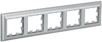 Рамка 5-м BRITE РУ-5-Бр алюм./алюм. IEK BR-M52-12-K47 - УПС инжиниринг
