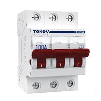 Выключатель нагрузки модульный 3П 100А TOKOV Electric TKE-PZ60-MDSI-3-100 - УПС инжиниринг