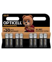 Элемент питания алкалиновый AA/LR6 (блист. 8шт) Professional Opticell 5052007 - УПС инжиниринг