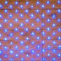 Гирлянда светодиодная "Сеть" 1.5х1.5м 150LED син. 12Вт IP20 провод ПВХ прозр. Neon-Night 215-123 - УПС инжиниринг