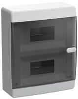 Корпус ЩРН-П-18 UNION Compact IP41 черн. прозр. дверь пластик. IEK UIC-KP12-N-18-41-K01 - УПС инжиниринг