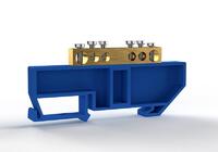 Шина нулевая на DIN-изоляторе 6х9мм 6 отвер. латунь TOKOV ELECTRIC TKE-BCB-69-6-DIN/N - УПС инжиниринг