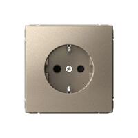 Розетка ArtGallery 16А с заземл. со шторками быстрозажим. клем. механизм шампань SE GAL000545S - УПС инжиниринг