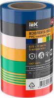 Изолента 0.15х15мм 5м (7шт/компл) IEK EX-IZ10-C15-15-05-SET - УПС инжиниринг
