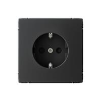 Розетка ArtGallery 16А с заземл. со шторками быстрозажим. клем. механизм карбон SE GAL001045S - УПС инжиниринг