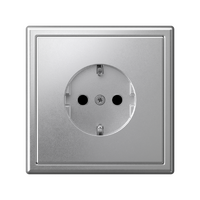 Розетка ArtGallery 16А с заземл. со шторками быстрозажим. клем. механизм алюм. SE GAL000345S - УПС инжиниринг