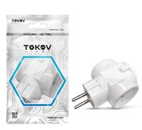 Разветвитель 3-м без заземл. 10А 250В IP20 ABS-пластик бел. TOKOV ELECTRIC TKL-S3C-C01 - УПС инжиниринг