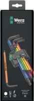 Набор Г-образных ключей 950/9 SPKL Hex-Plus Multicolour BlackLaser 1 9 предметов (1.5/2/2.5/3/4/5/6/8/10мм) Wera WE-073593 - УПС инжиниринг