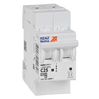 Выключатель автоматический модульный 2п C 25А 4.5кА OptiDin BM63-2C25-4.5-УХЛ3 КЭАЗ 326805 - УПС инжиниринг