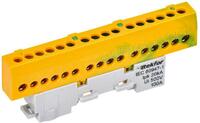 Шина PE "земля" изол. на универс. держ. 6х9-16-ЖЗ TEKFOR IEK TF-NN10-16-KL-K52 - УПС инжиниринг