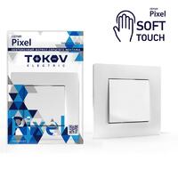 Выключатель 1-кл. СП Pixel 10А IP20 в сборе айс TOKOV ELECTRIC TKE-PX-V1F-C34 - УПС инжиниринг