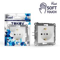 Розетка 1-м СП Pixel 16А IP20 с заземл. механизм айс TOKOV ELECTRIC TKE-PX-R1Z-C34 - УПС инжиниринг