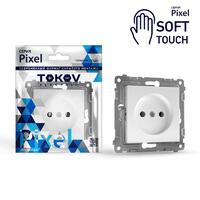 Розетка 1-м СП Pixel 16А IP20 без заземл. механизм айс TOKOV ELECTRIC TKE-PX-R1-C34 - УПС инжиниринг