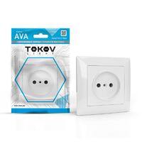 Розетка 1-м СП AVA 16А IP20 без заземл. без защ. шторок в сборе бел. TOKOV LIGHT TKL-AV-R1F-C01 - УПС инжиниринг