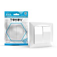 Выключатель 2-кл. СП AVA 10А IP20 в сборе бел. TOKOV LIGHT TKL-AV-V2F-C01 - УПС инжиниринг