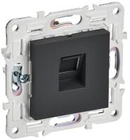 Розетка компьютерная RJ45 кат.5E SKANDY SK-K01G графит IEK SK-K10-1-K53 - УПС инжиниринг