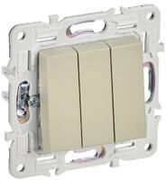 Выключатель 3-кл. SKANDY 10А SK-V11B беж. IEK SK-V30-0-10-K10 - УПС инжиниринг