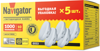 Лампа светодиодная 95 324 NLL-GX53-10-230-4K-PACK5 NAVIGATOR 95324 - УПС инжиниринг