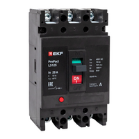 Выключатель автоматический 3п 20А 18кА LS125 ProPact EKF mccb-125-18-3-20-ls - УПС инжиниринг
