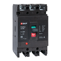 Выключатель автоматический 3п 25А 18кА LS125 ProPact EKF mccb-125-18-3-25-ls - УПС инжиниринг