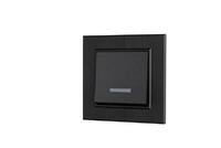 Выключатель 1-клав. с подсветкой Karea LINE STAR дым. металлик Makel 86050021 - УПС инжиниринг