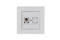 Розетка компьютерная CAT 5+гнездо Karea RIZZ бел. Makel 88001035 - УПС инжиниринг