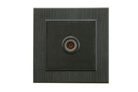 Розетка TV проходная Karea LINE STAR чер. Makel 86054007 - УПС инжиниринг