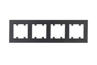 Рамка 4-м Karea LINE STAR дым. металлик Makel 86050704 - УПС инжиниринг