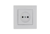 Розетка 1-м Karea RIZZ без заземл. бел. Makel 88001022 - УПС инжиниринг